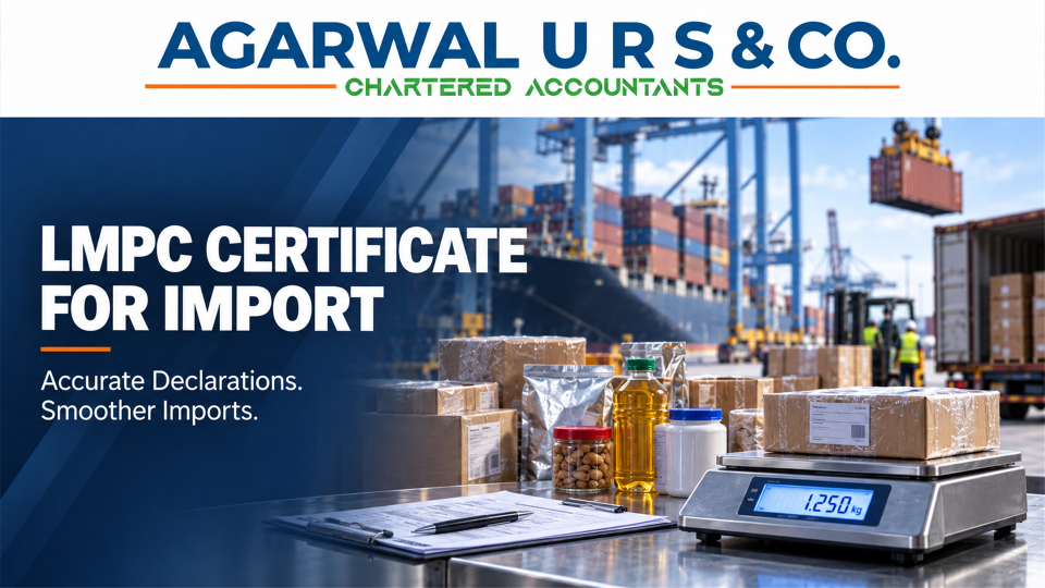 LMPC Certificate for Import