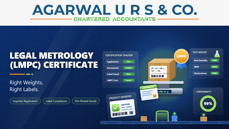 Legal Metrology (LMPC) Certificate