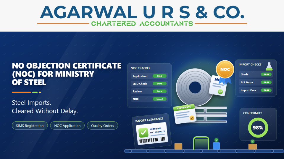 No Objection Certificate (NOC) for Ministry of Steel