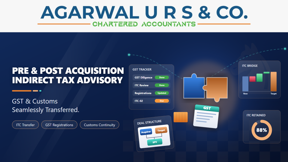 Pre & Post Acquisition Indirect Tax Advisory