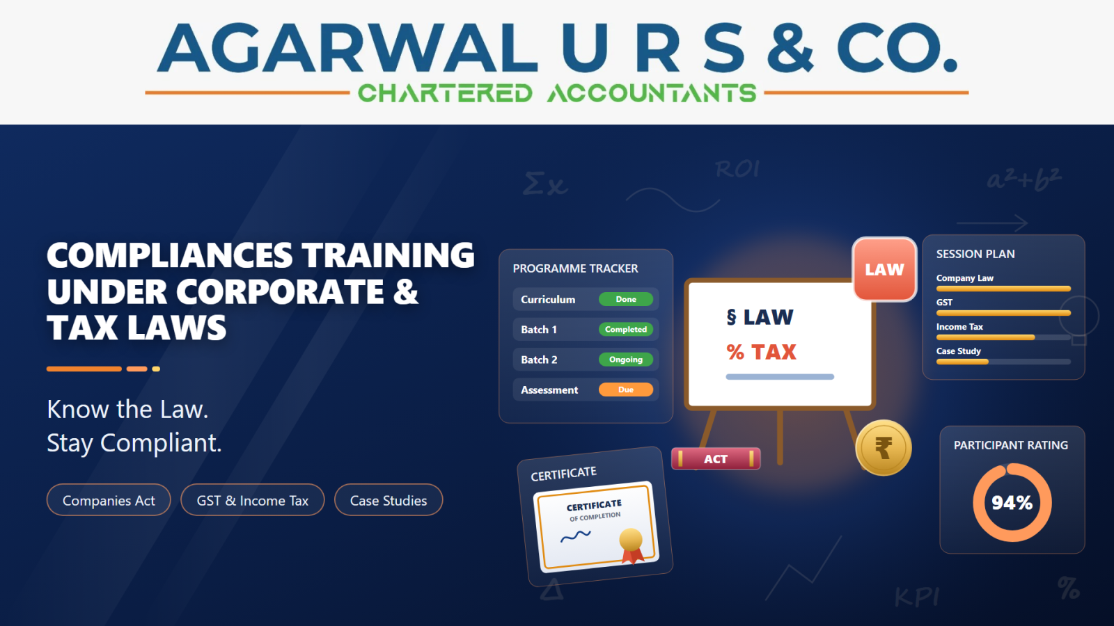 Compliances Training under Corporate & Tax Laws